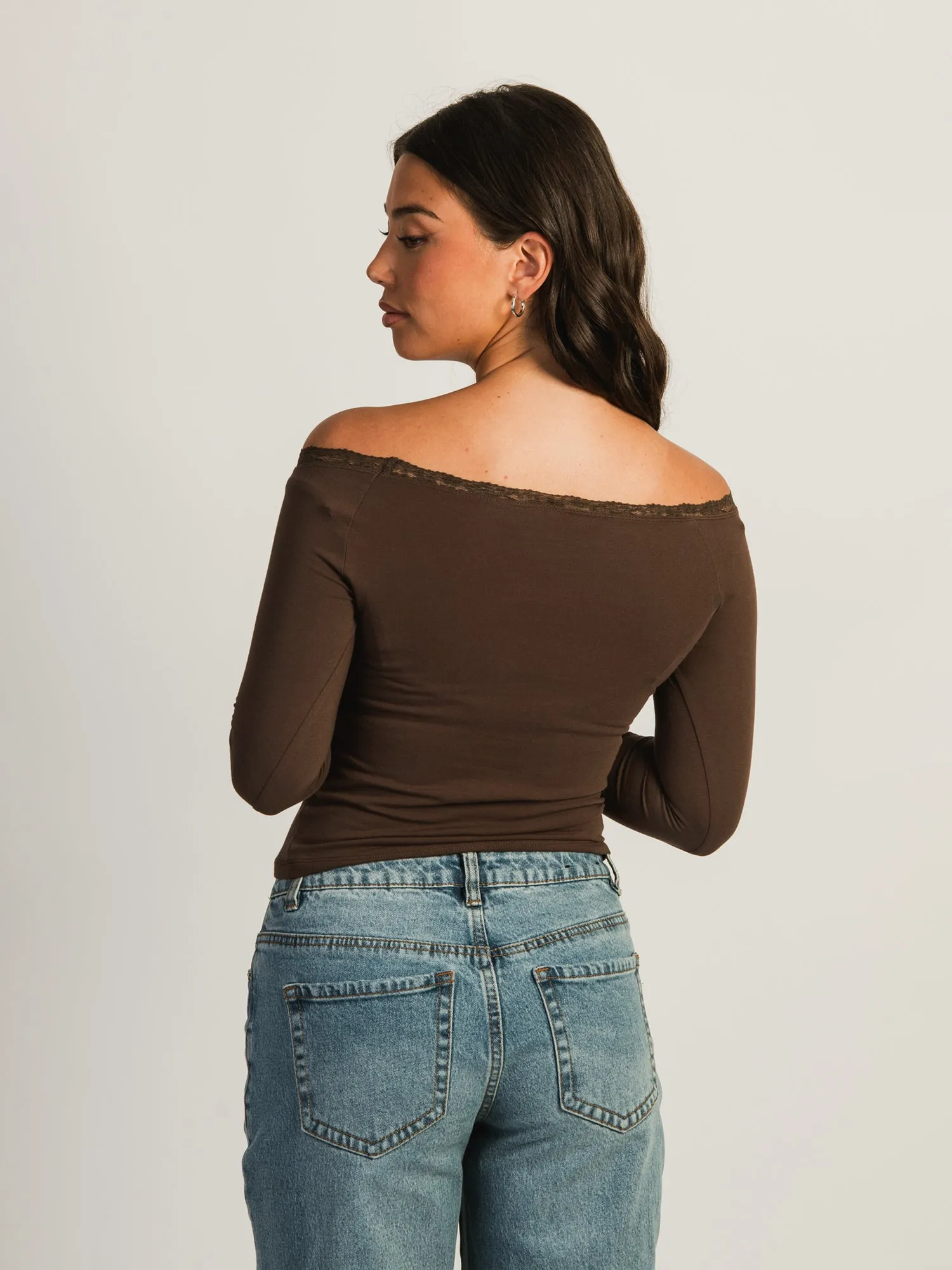 HARLOW SCARLETT LONG SLEEVE - CHOCOLATE sold by Harlow product image thumbnail 3