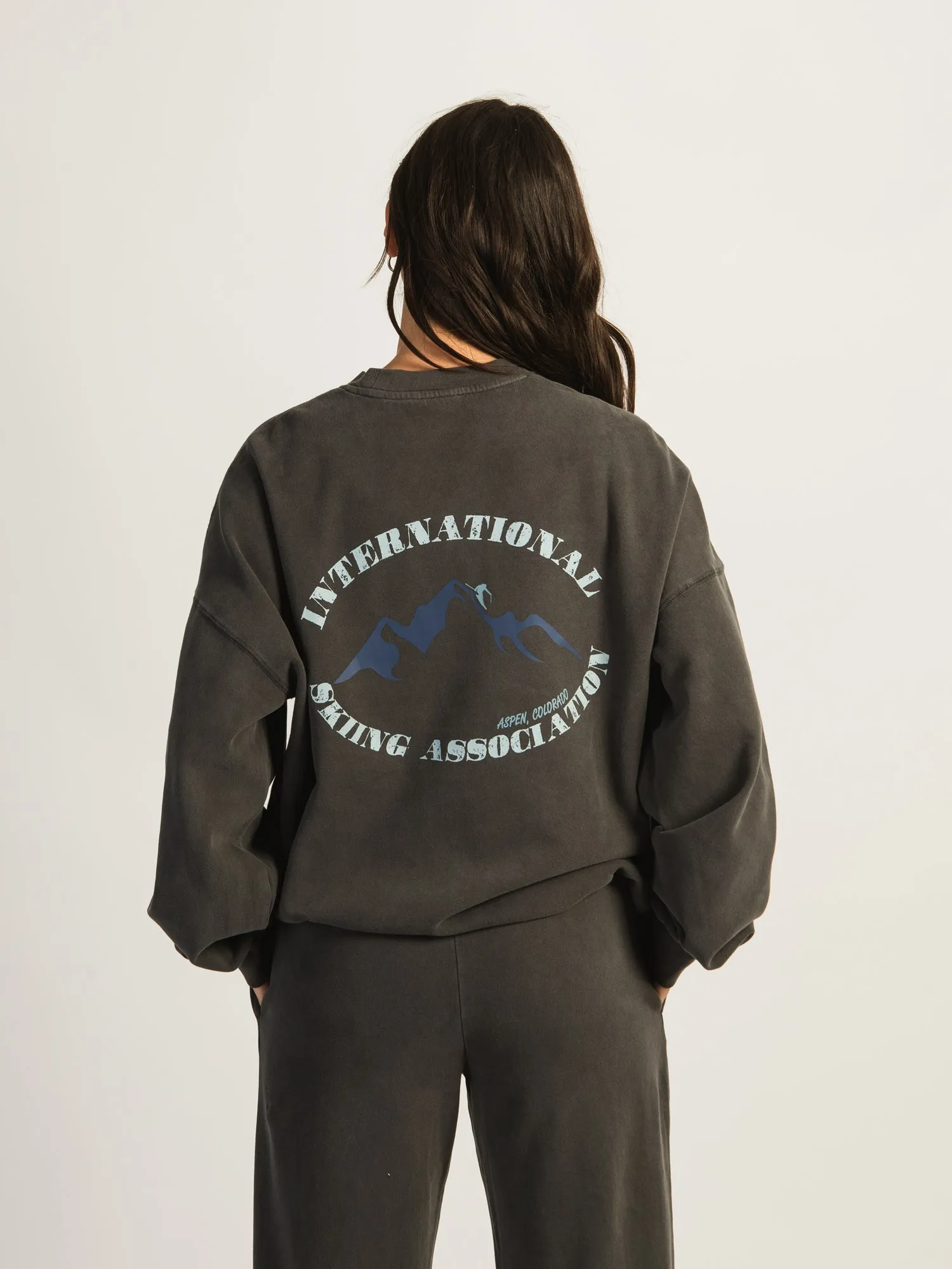 HARLOW MICHELLE PRINT CREWNECK - ASPEN sold by Harlow