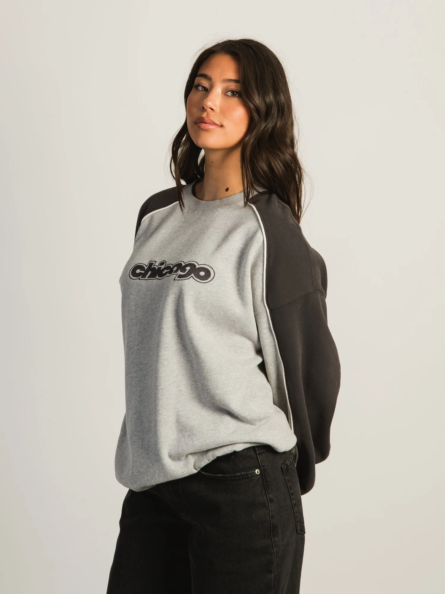 HARLOW ROXY EMBROIDERED CREWNECK - CHICAGO sold by Harlow product image thumbnail 2
