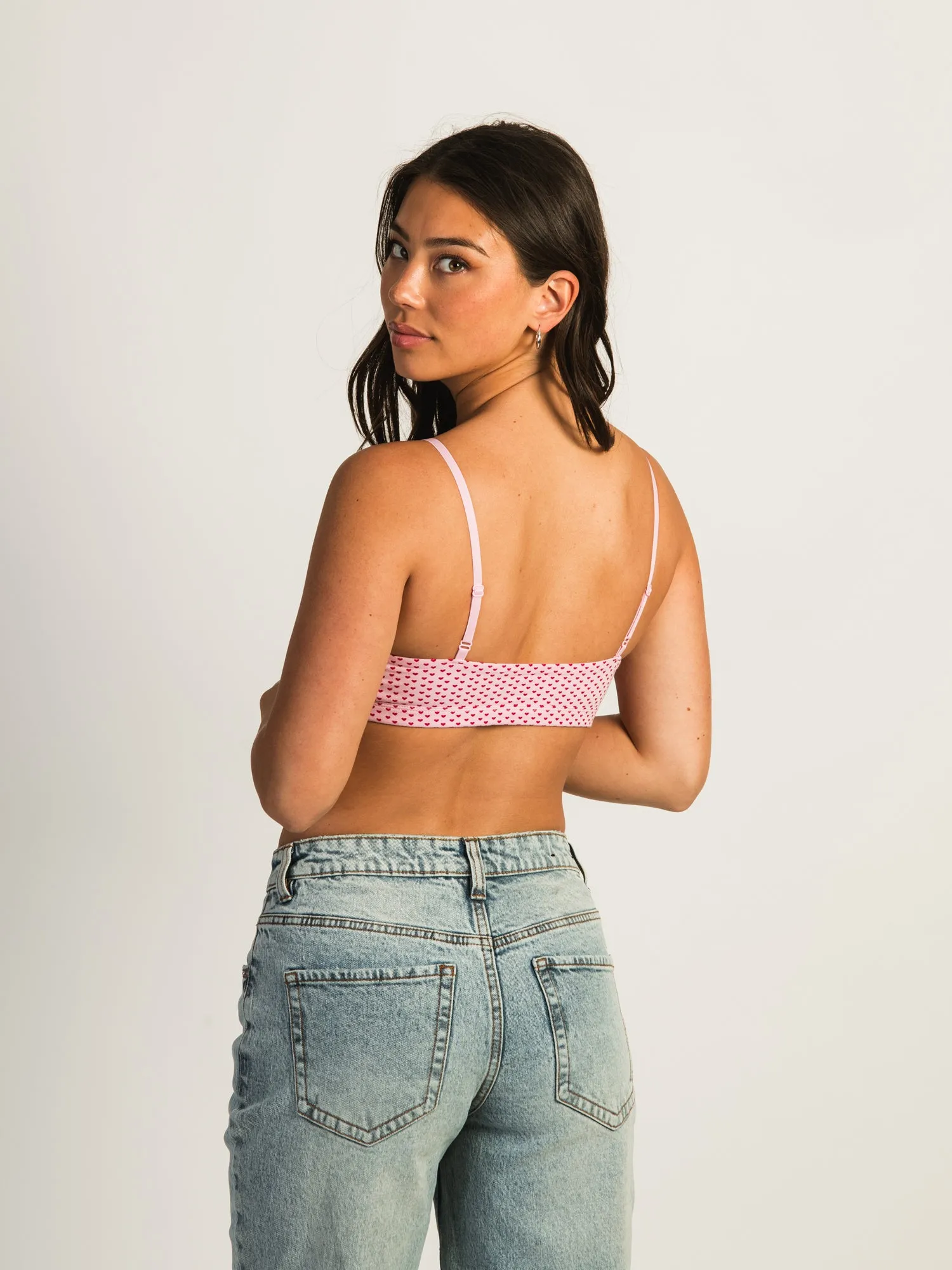 HARLOW CLASSIC SCOOP DITSY BRALETTE - PINK sold by Harlow product image thumbnail 3