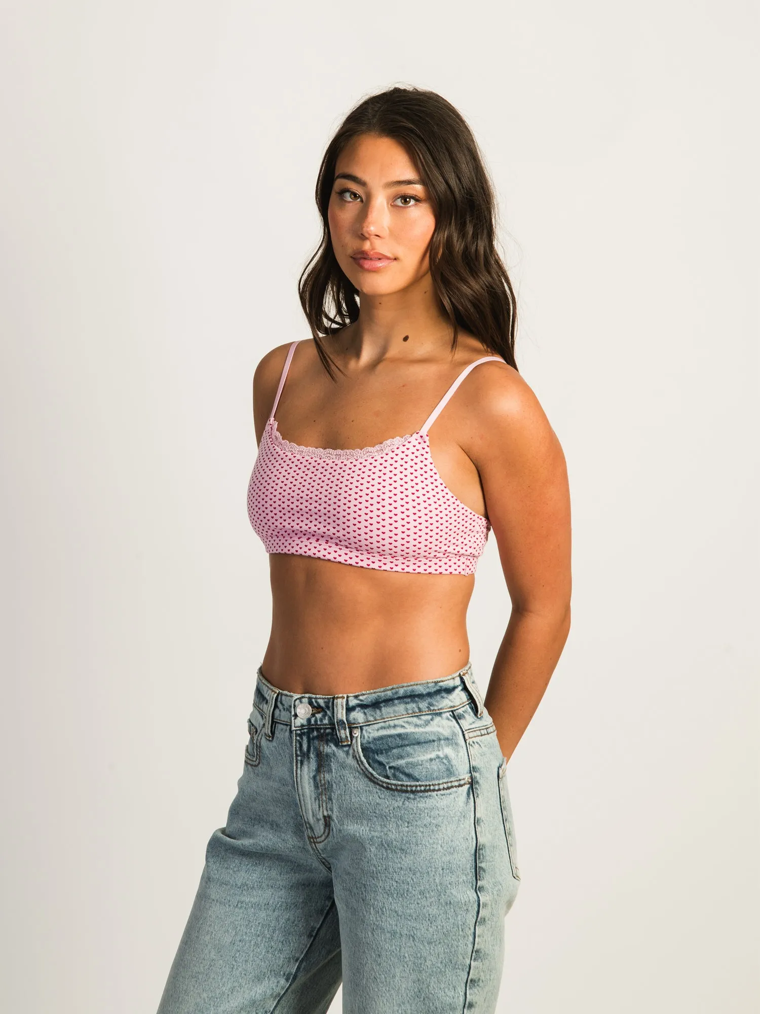 HARLOW CLASSIC SCOOP DITSY BRALETTE - PINK sold by Harlow product image thumbnail 2