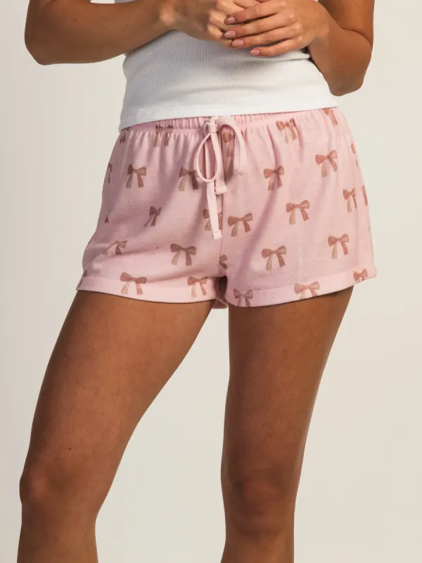 HARLOW HOLIDAY PRINT SHORT - PINK sold by Harlow
