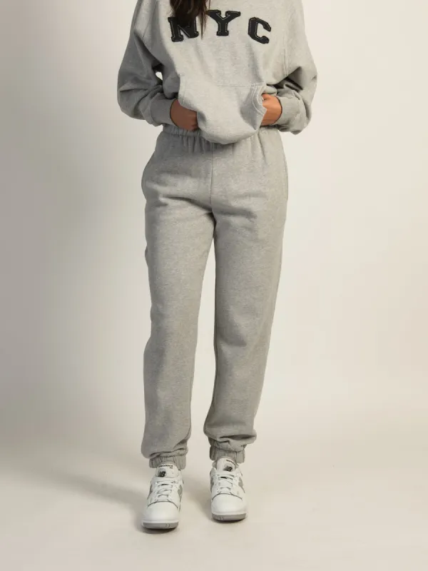 HARLOW JORDANA RELAXED SWEATPANT - HEATHER GREY sold by Harlow
