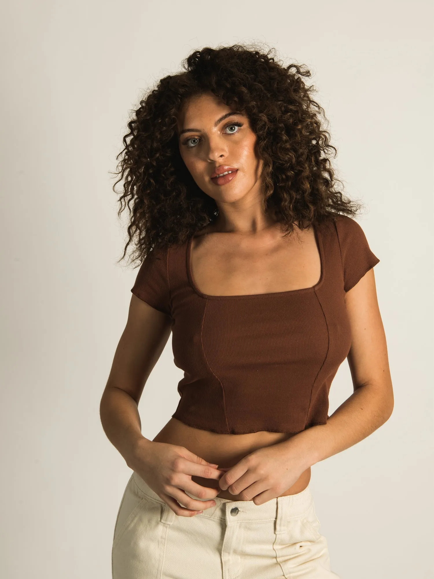 HARLOW SQUARE NECK T-SHIRT sold by Harlow