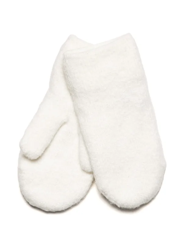 HARLOW CLASSIC KNIT MITTENS - OFF-WHITE sold by Harlow