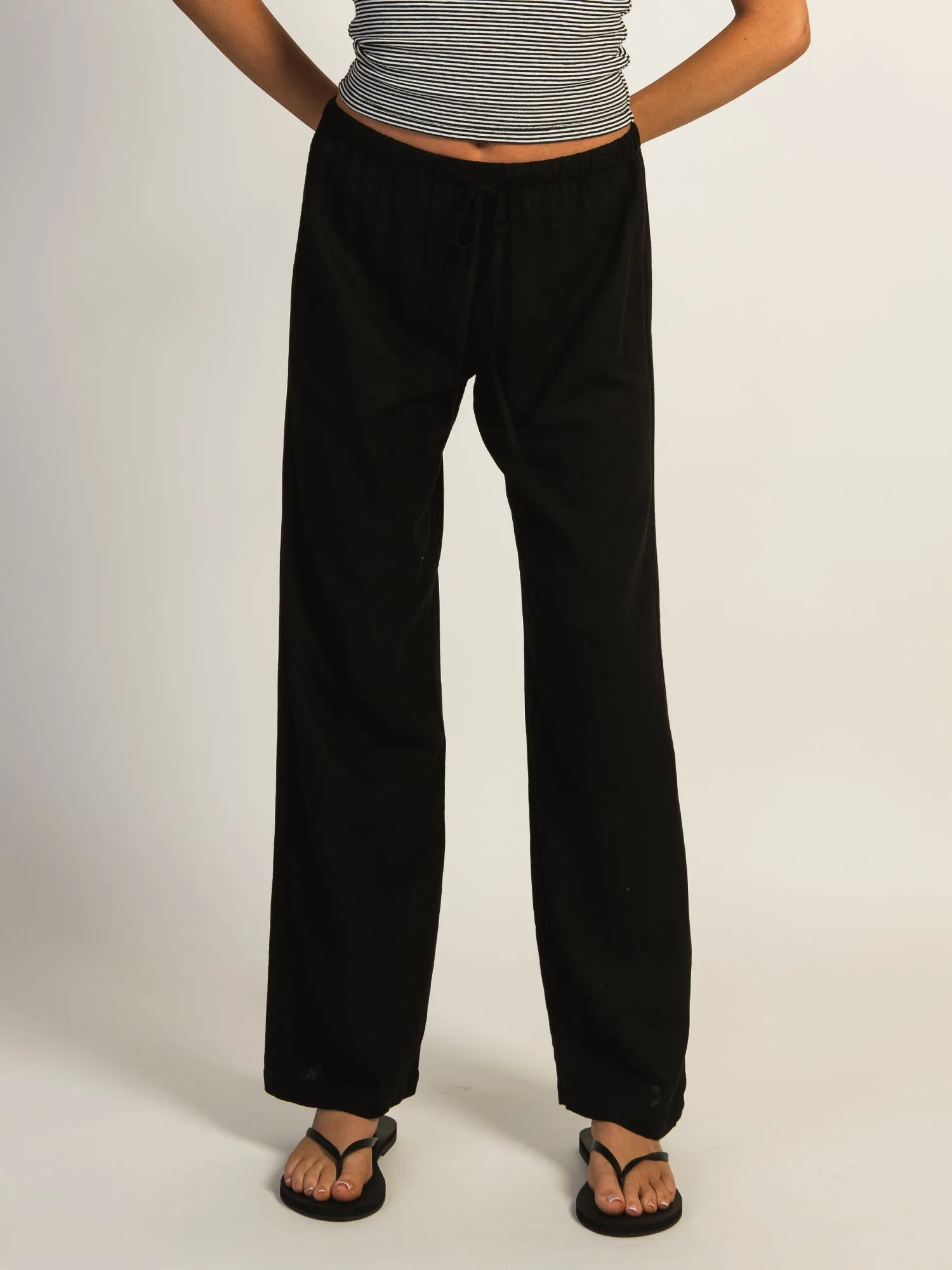 HARLOW LANA LINEN PANT - BLACK sold by Harlow product image thumbnail 2