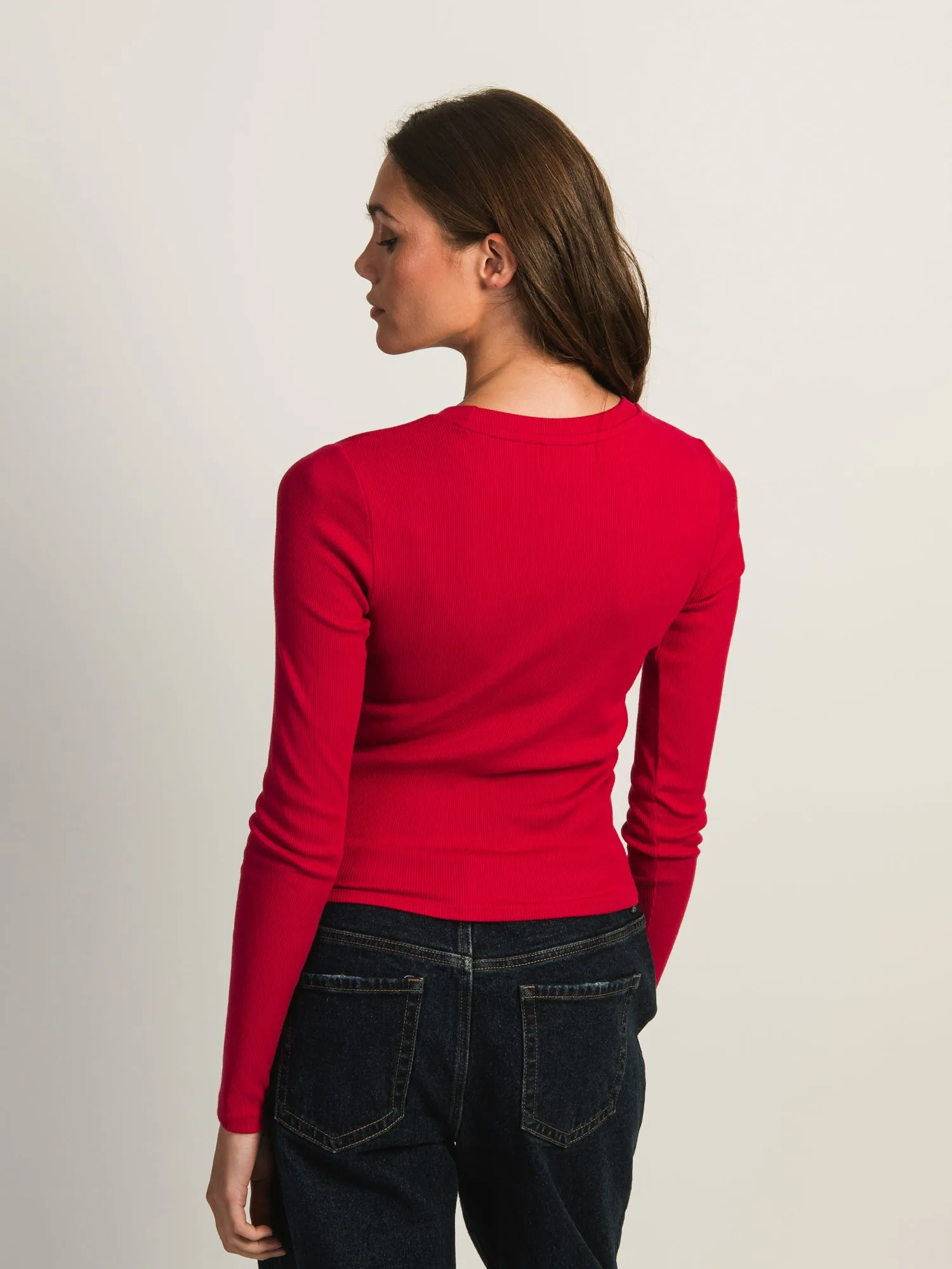 HARLOW ESSENTIAL CREWNECK LONGSLEEVE - PORT sold by Harlow product image thumbnail 3