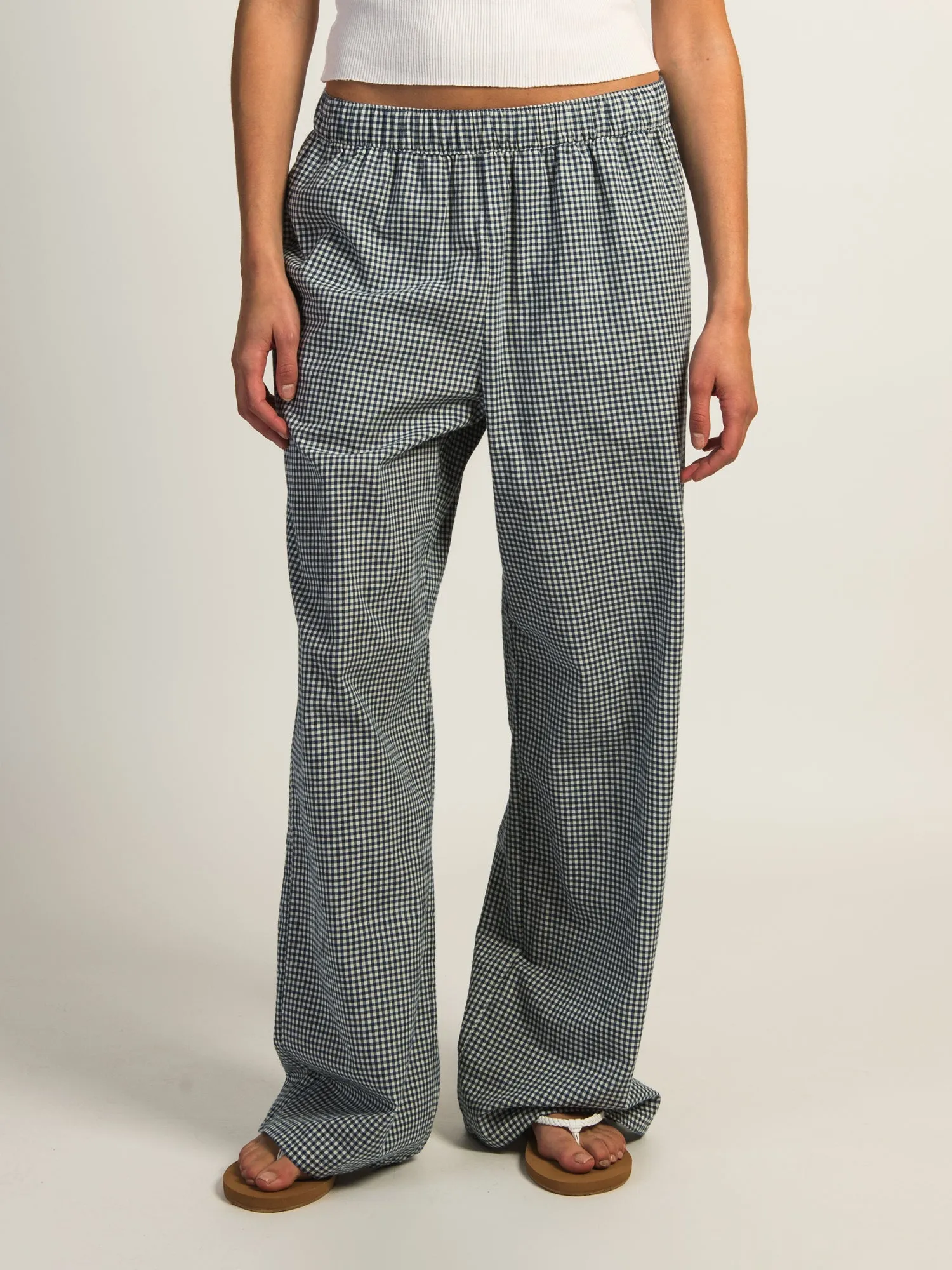 HARLOW TAYLOR PANT - NAVY/WHITE sold by Harlow