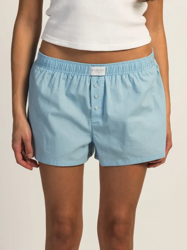 HARLOW TAYLOR BOXER SHORT - BLUE sold by Harlow