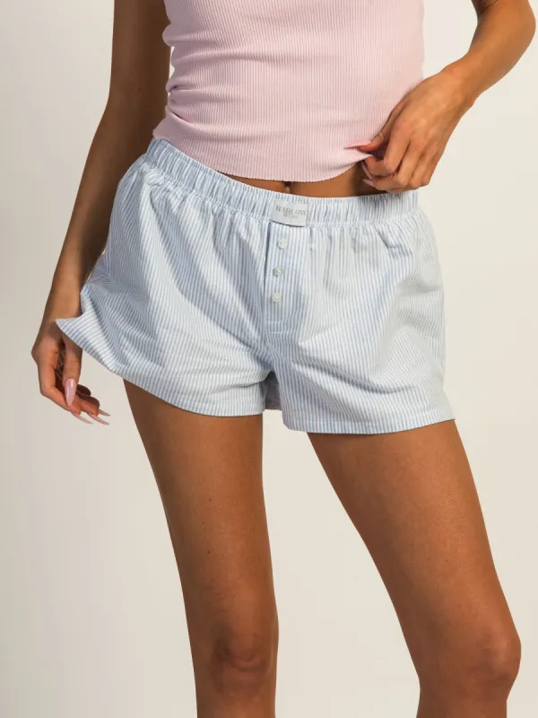 HARLOW TAYLOR BOXER SHORT - PINSTRIPE sold by Harlow