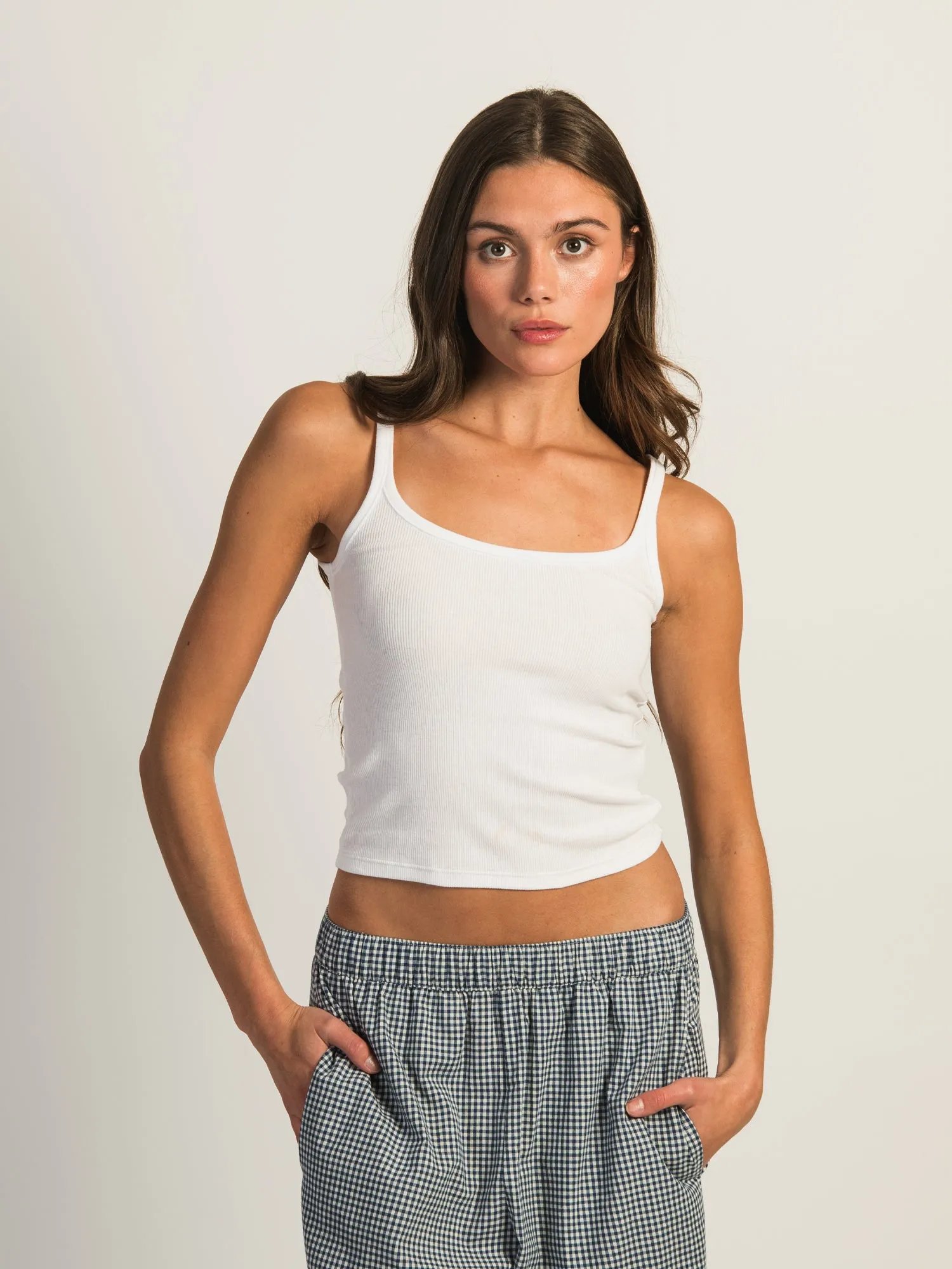 HARLOW ESSENTIAL RIBBED TANK sold by Harlow