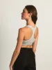 HARLOW RACERBACK MELANGE BRALETTE - HEATHER GREY sold by Harlow