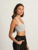 HARLOW RACERBACK MELANGE BRALETTE - HEATHER GREY sold by Harlow