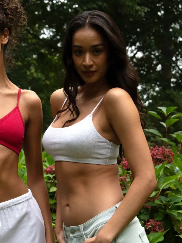 HARLOW CLASSIC SCOOP MELANGE BRALETTE - CLOUD sold by Harlow