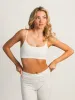 HARLOW CLASSIC SCOOP MELANGE BRALETTE - CLOUD sold by Harlow