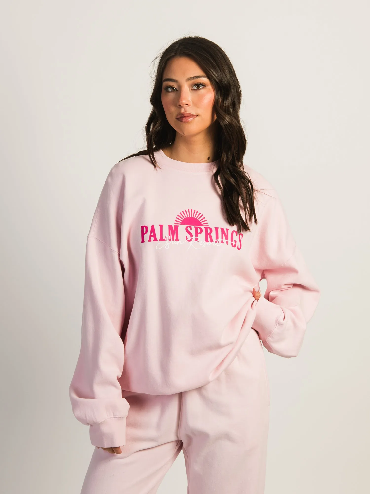 HARLOW MICHELLE PRINT CREWNECK - LIGHT PINK sold by Harlow product image thumbnail 2