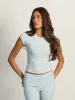 HARLOW GIA TEE - SOFT BLUE sold by Harlow