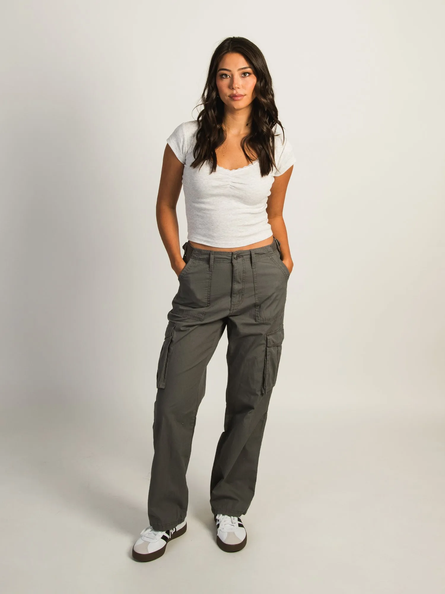 HARLOW PAIGE CARGO PANT - CHARCOAL sold by Harlow product image thumbnail 2