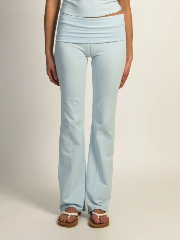 HARLOW GIA FOLDOVER PANT - BLUE sold by Harlow