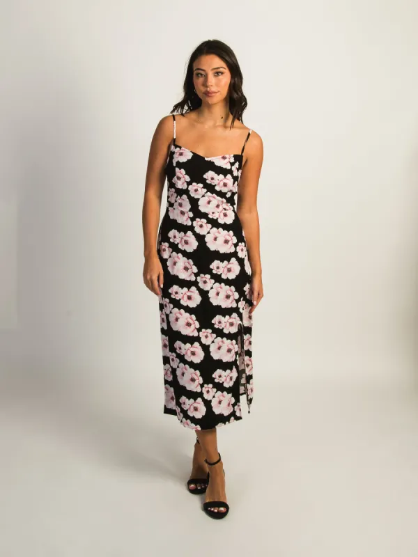 HARLOW MALIA SLIT DRESS - BLACK sold by Harlow