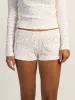 HARLOW MADELINE PRINT SHORT - WHITE/PINK sold by Harlow