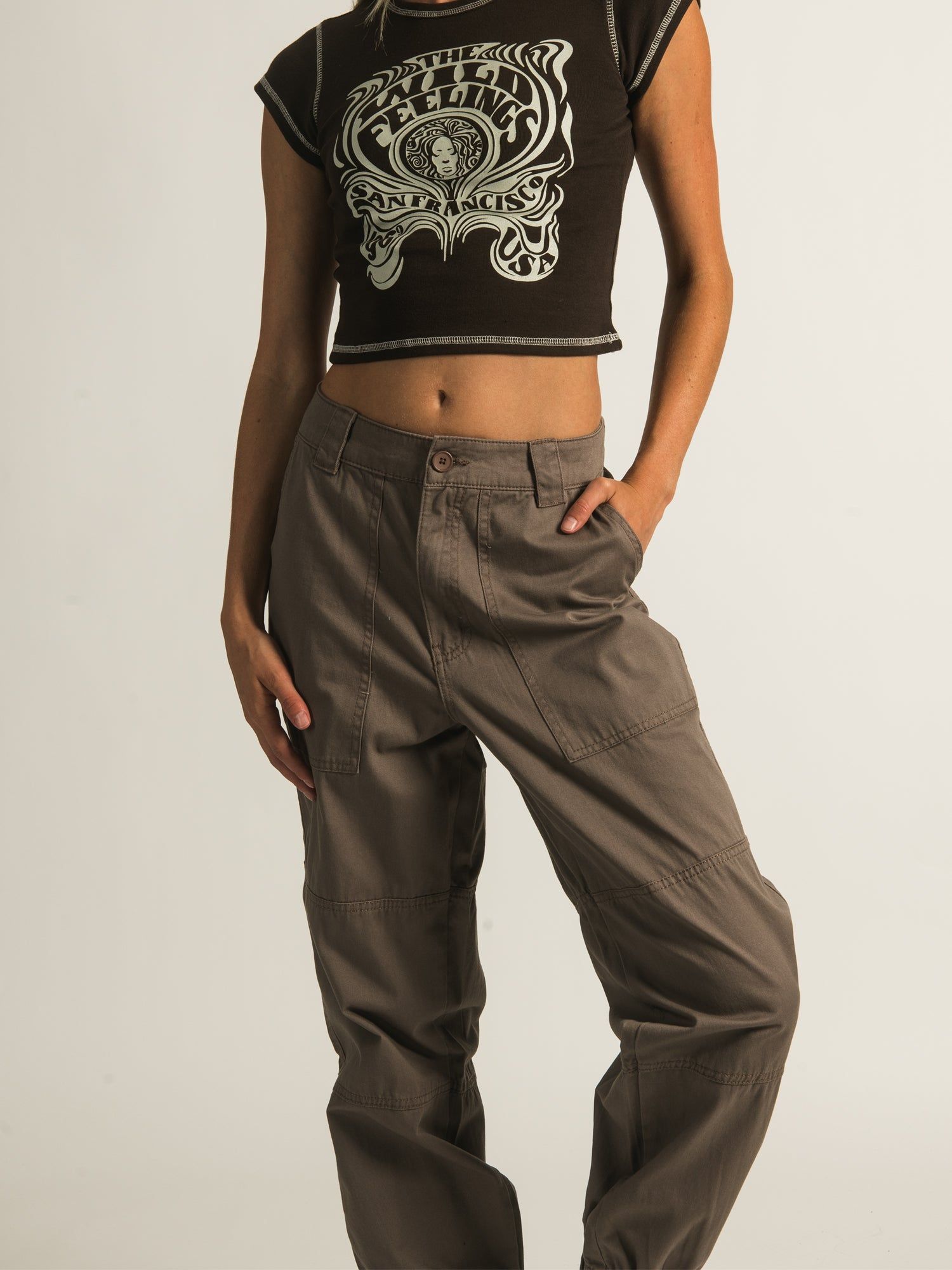 HARLOW HIGH RISE UTILITY PANT sold by Harlow