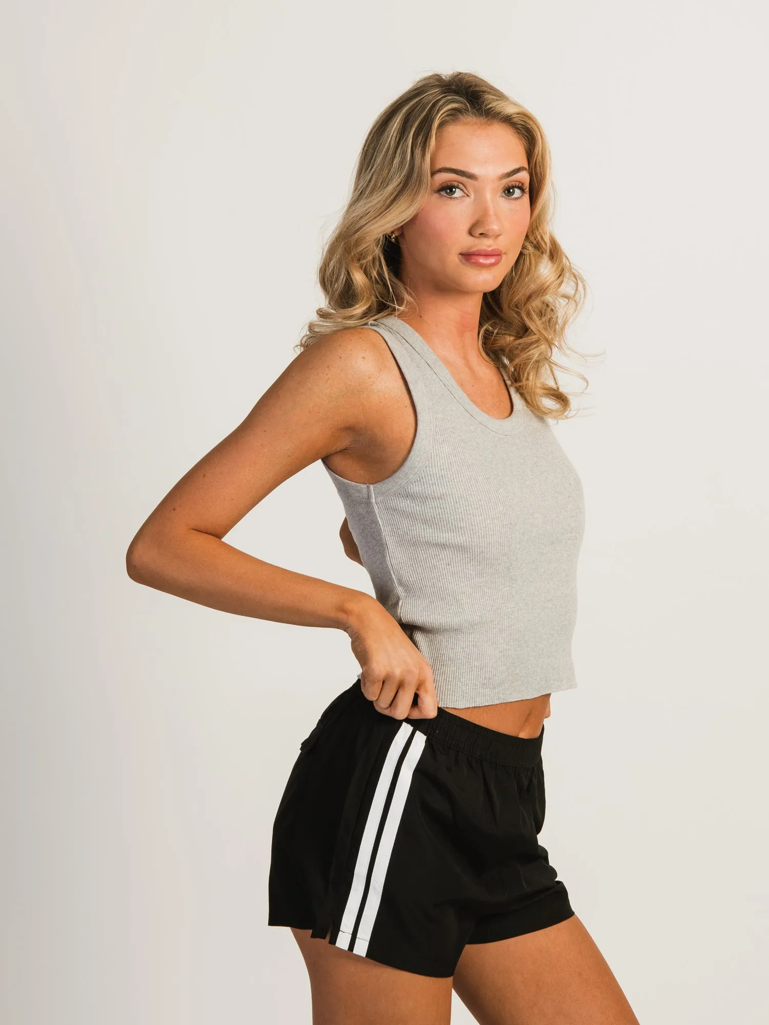 HARLOW KENDALL MELANGE TANK - HEATHER GREY sold by Harlow product image thumbnail 2