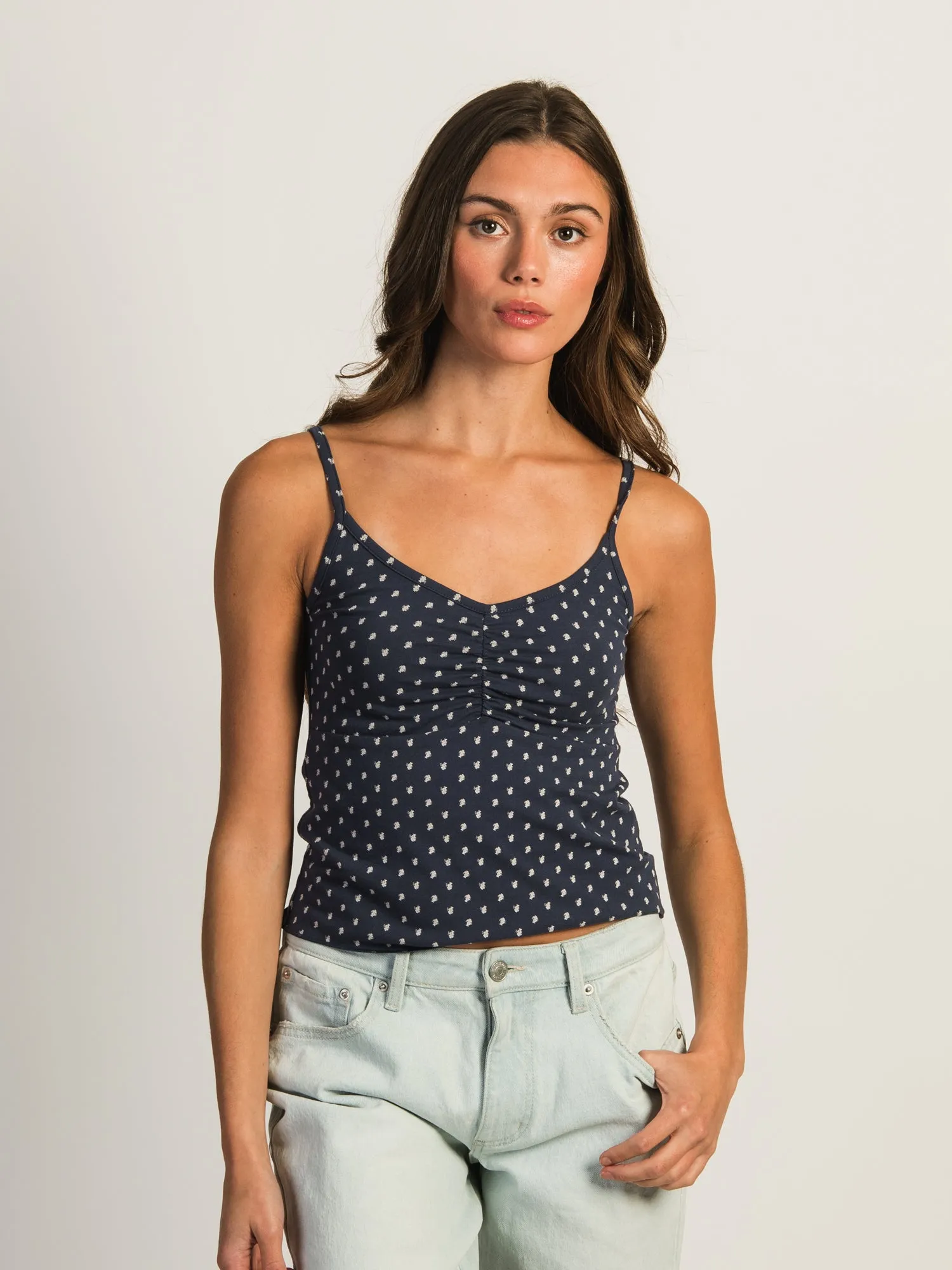 HARLOW ABBY PRINT TANK - INDIGO sold by Harlow