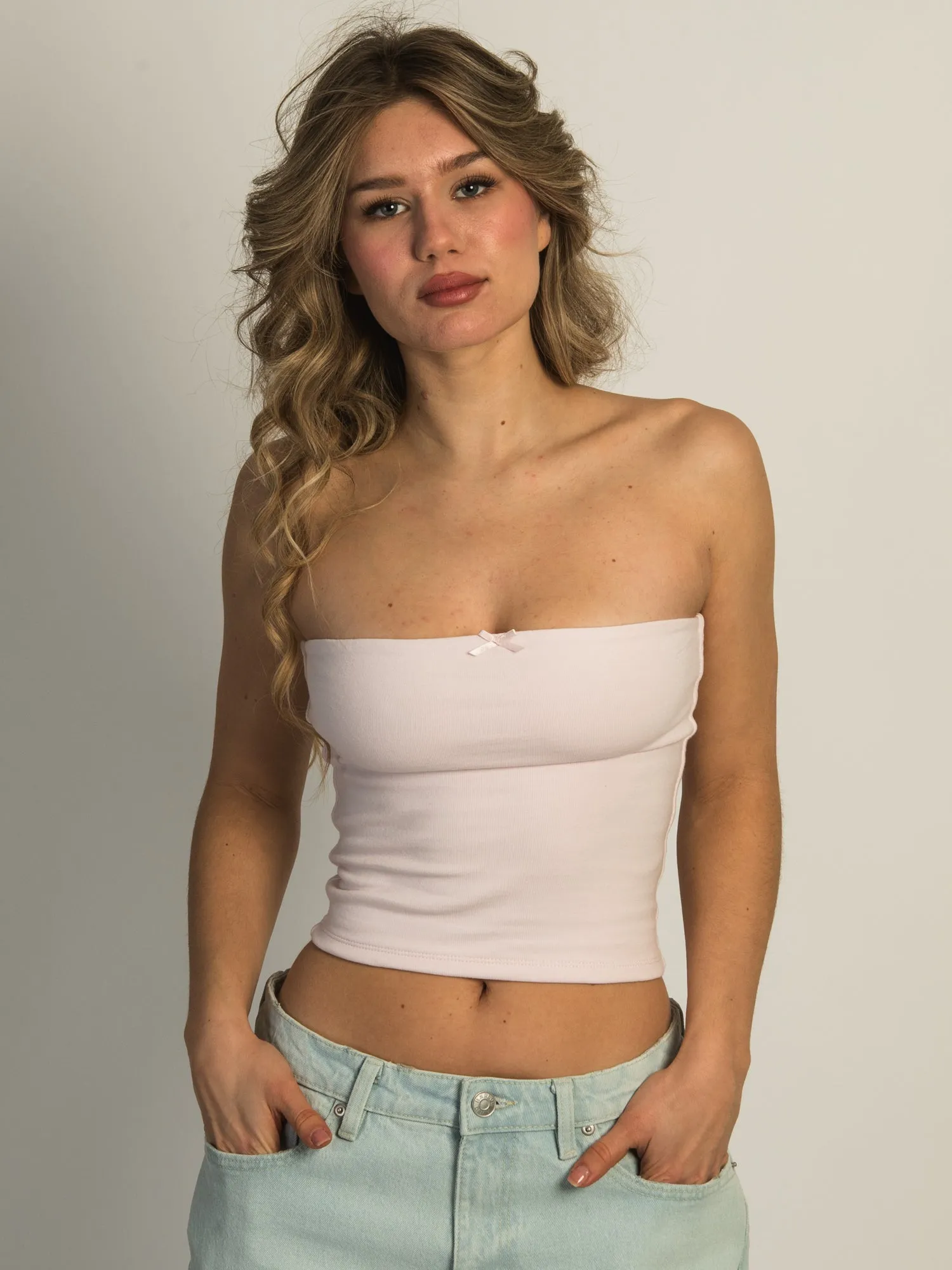 HARLOW BAILEY TUBE TOP - PINK sold by Harlow