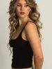 HARLOW ESSENTIAL RIBBED TANK - BLACK sold by Harlow