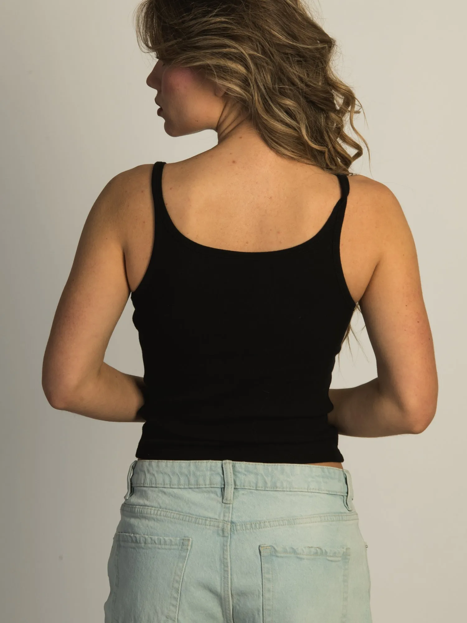 HARLOW ESSENTIAL RIBBED TANK - BLACK sold by Harlow product image thumbnail 4