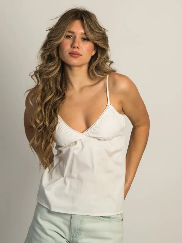 HARLOW DELILAH TANK TOP - WHITE sold by Harlow