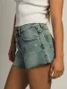 HARLOW SHORTIE SHORT - LIGHT WASH DENIM sold by Harlow
