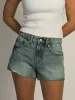 HARLOW SHORTIE SHORT - LIGHT WASH DENIM sold by Harlow