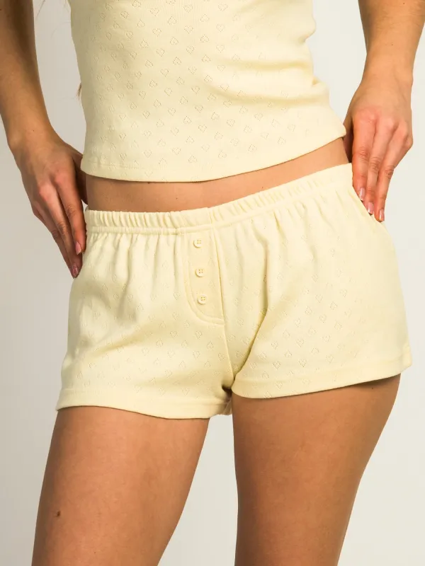 HARLOW MADELINE HEART SHORT - YELLOW sold by Harlow