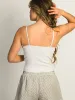 HARLOW ISLA MELANGE TANK TOP - CLOUD sold by Harlow