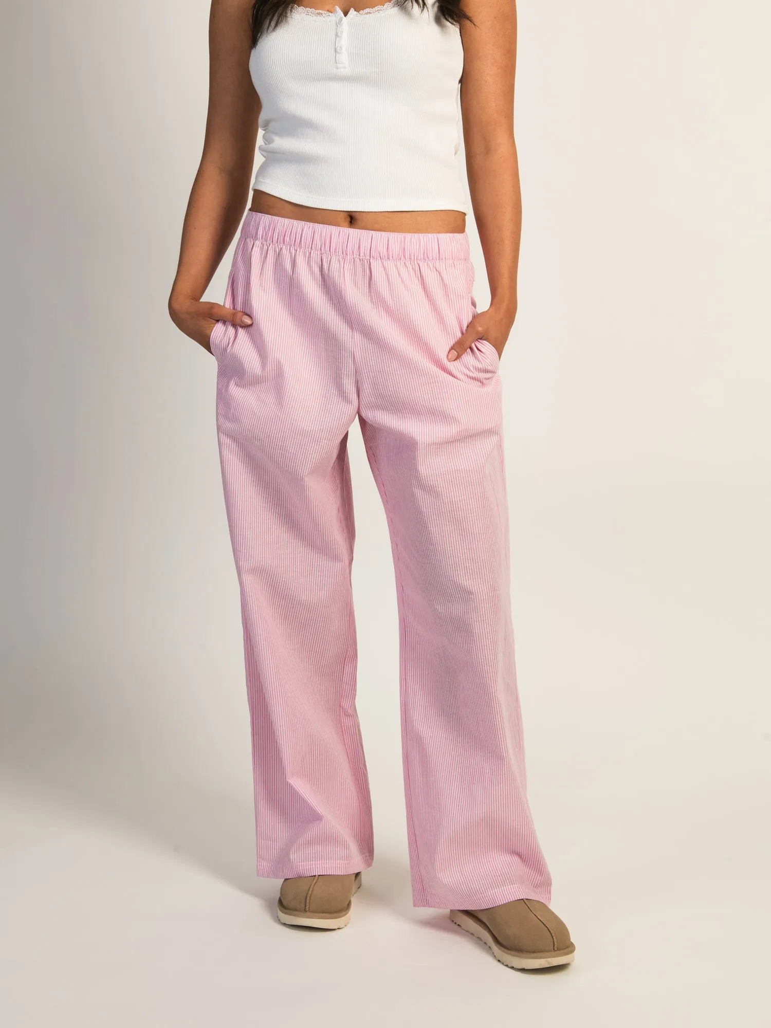 HARLOW TAYLOR PANT - PINK/WHITE sold by Harlow
