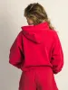 HARLOW CLOUD HOODIE - WASHED RED sold by Harlow