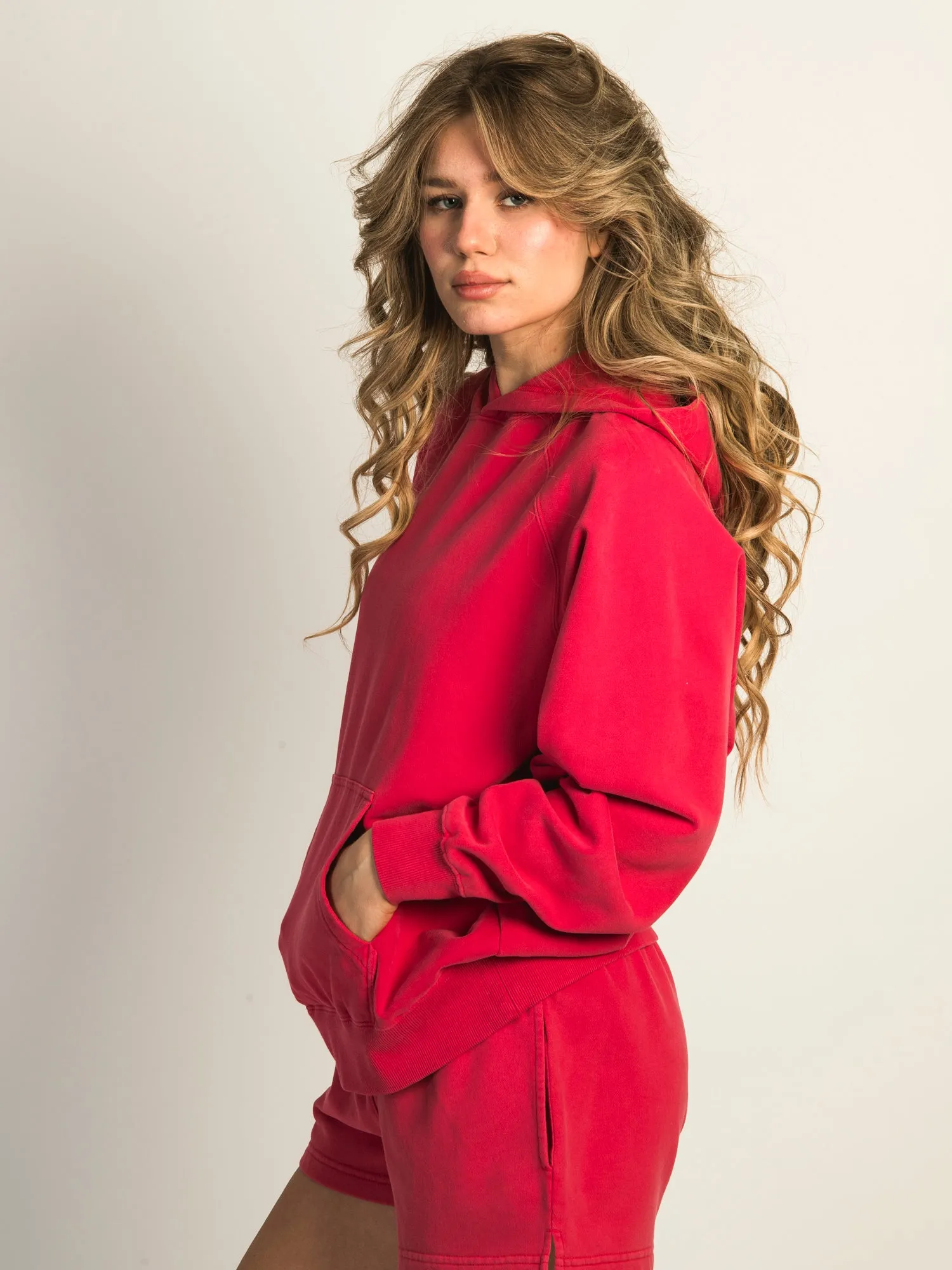 HARLOW CLOUD HOODIE - WASHED RED sold by Harlow product image thumbnail 4