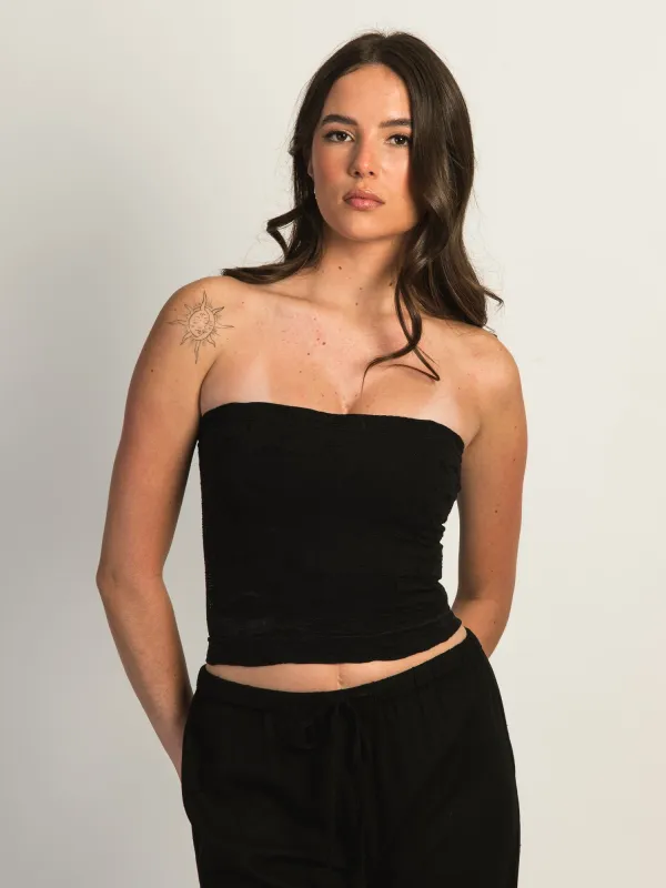 HARLOW SIENNA TUBE TOP - BLACK sold by Harlow