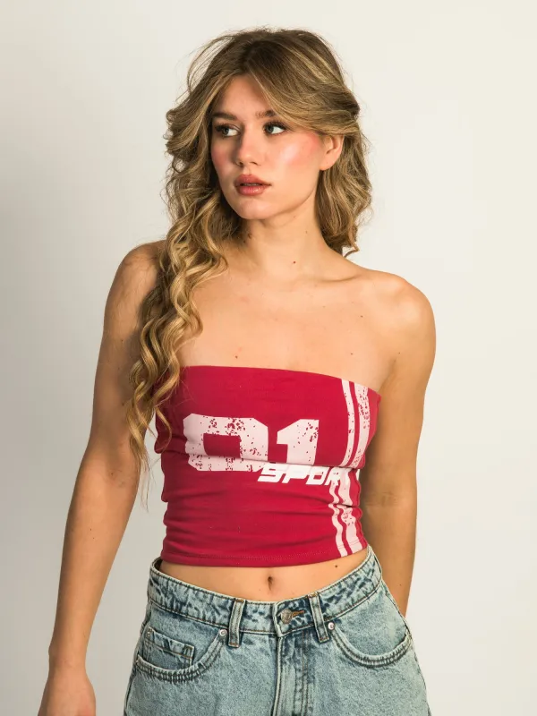 HARLOW BAILEY PRINT TUBE TOP - 01 SPORT sold by Harlow