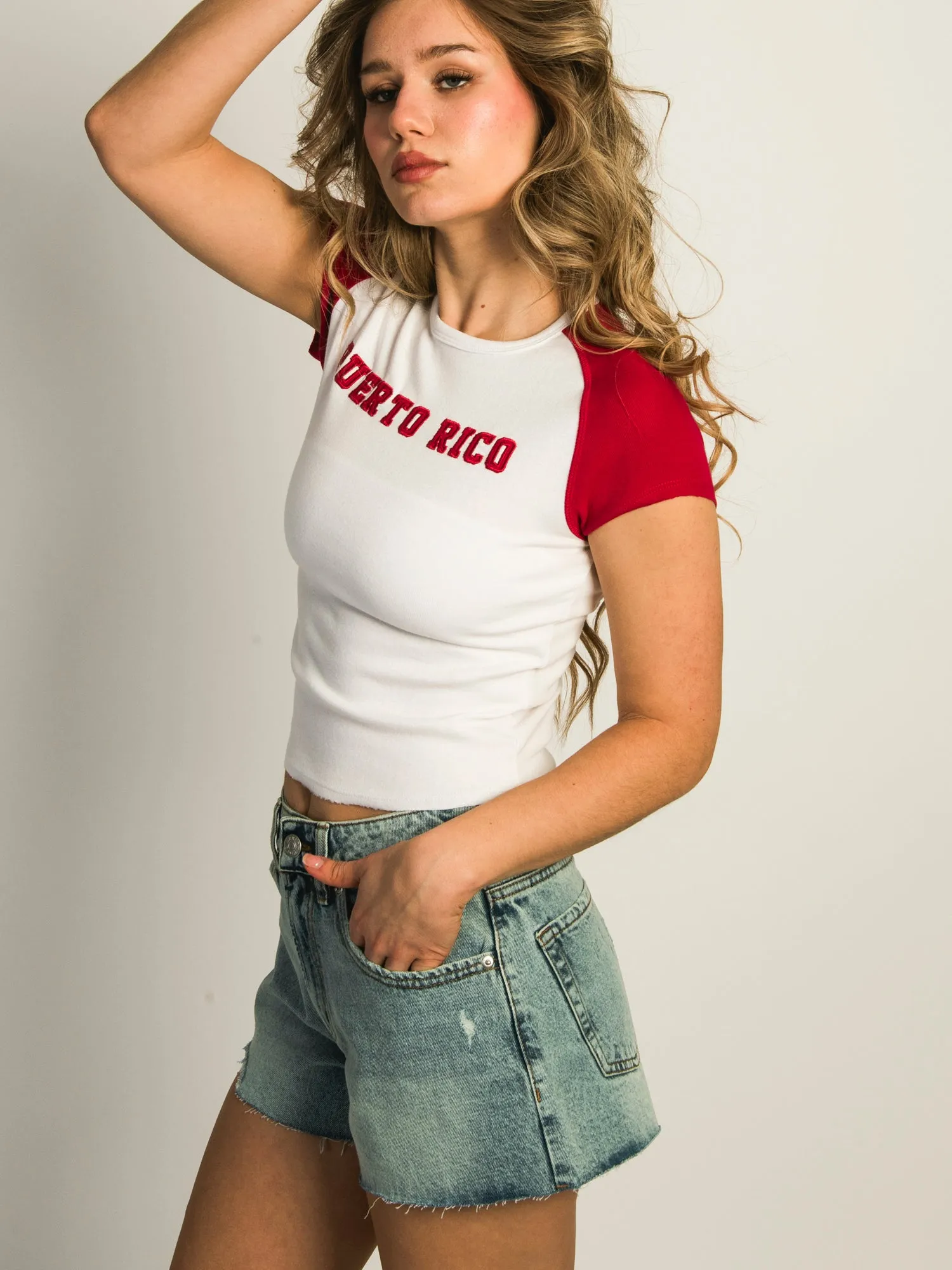 HARLOW MISSY APPLIQUE TEE - PUERTO RICO sold by Harlow product image thumbnail 5