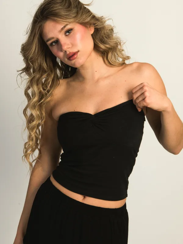 HARLOW NINA TUBE TOP - BLACK sold by Harlow