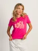 HARLOW BRENNA TEE - HIBISCUS sold by Harlow