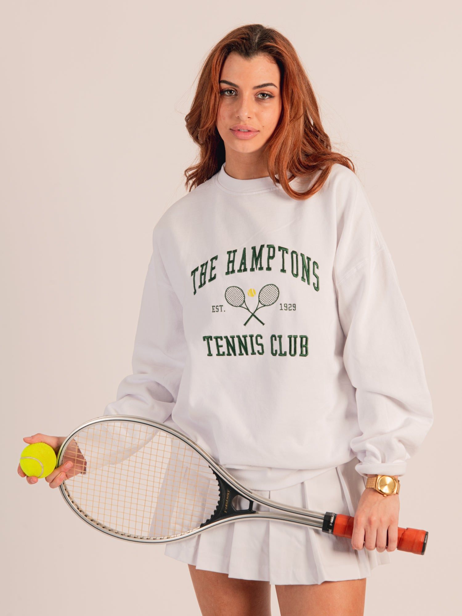 HARLOW MICHELLE CREW EMBROIDERED SWEATSHIRT sold by Harlow