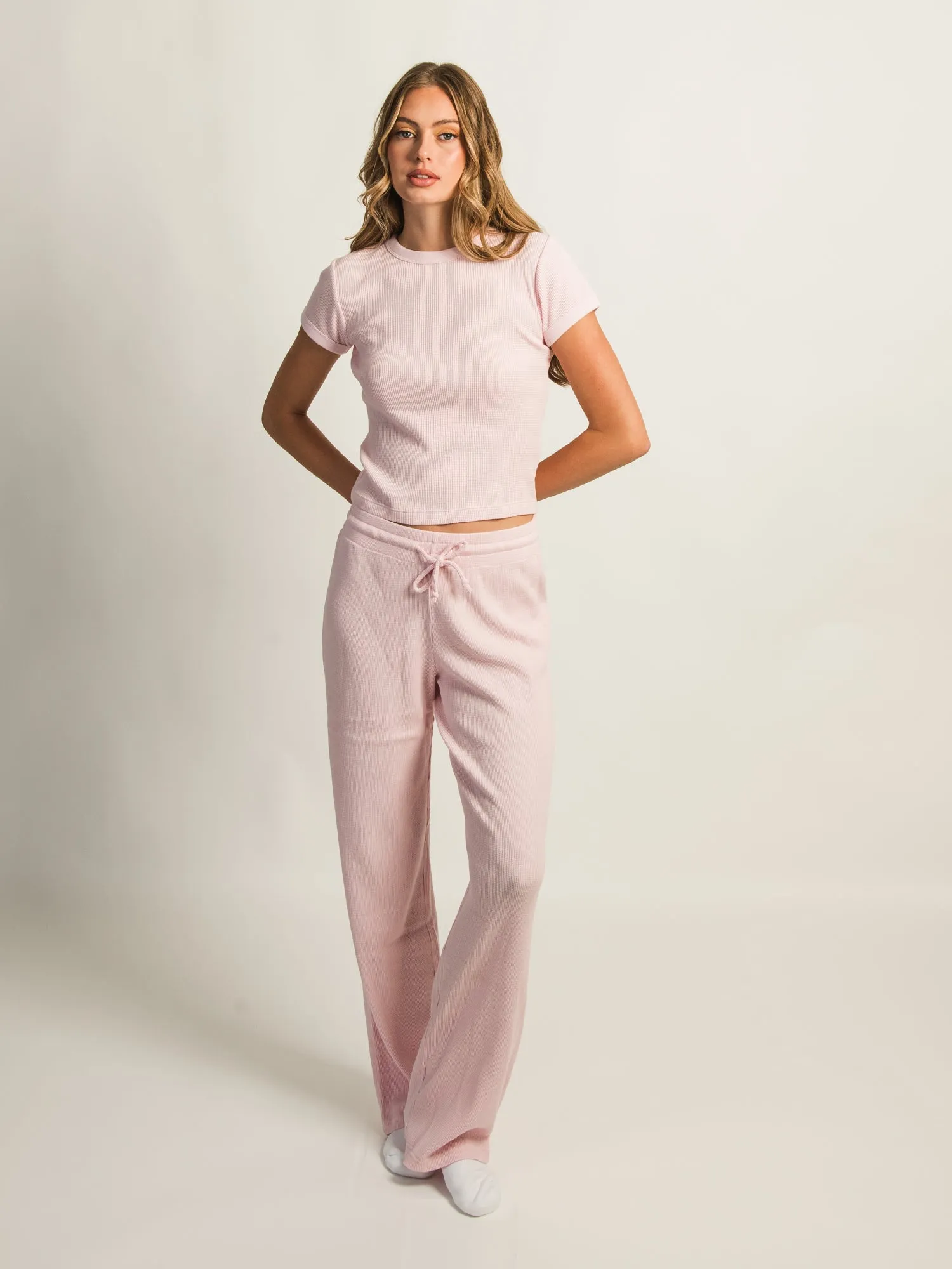 HARLOW WINNIE LOUNGE PANT - LIGHT PINK sold by Harlow product image thumbnail 2