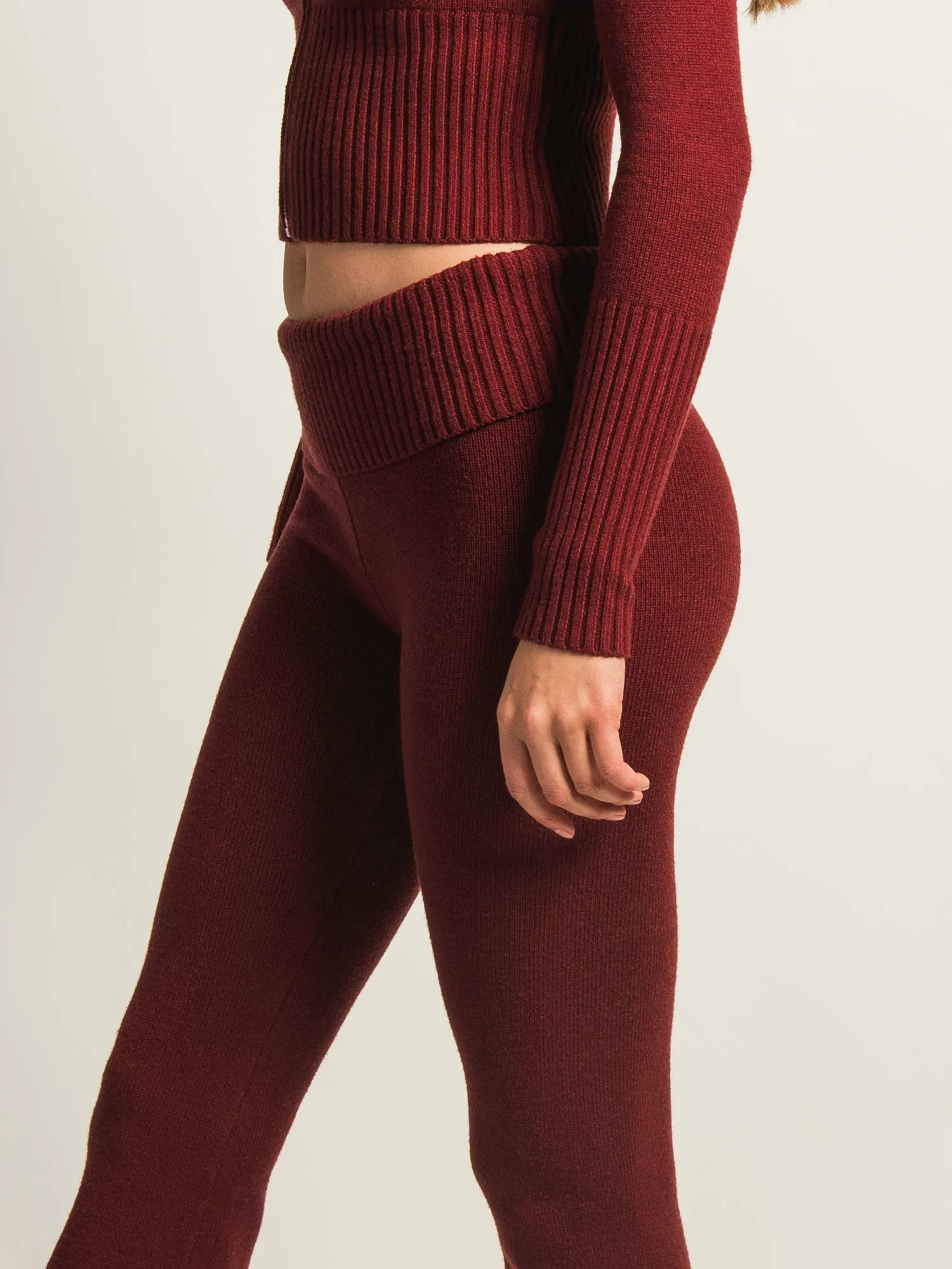 HARLOW BROOKE FLARE PANT - BURGUNDY sold by Harlow product image thumbnail 4