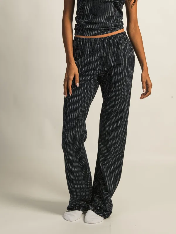 HARLOW PAYTON PRINT JERSEY PANT - NAVY sold by Harlow