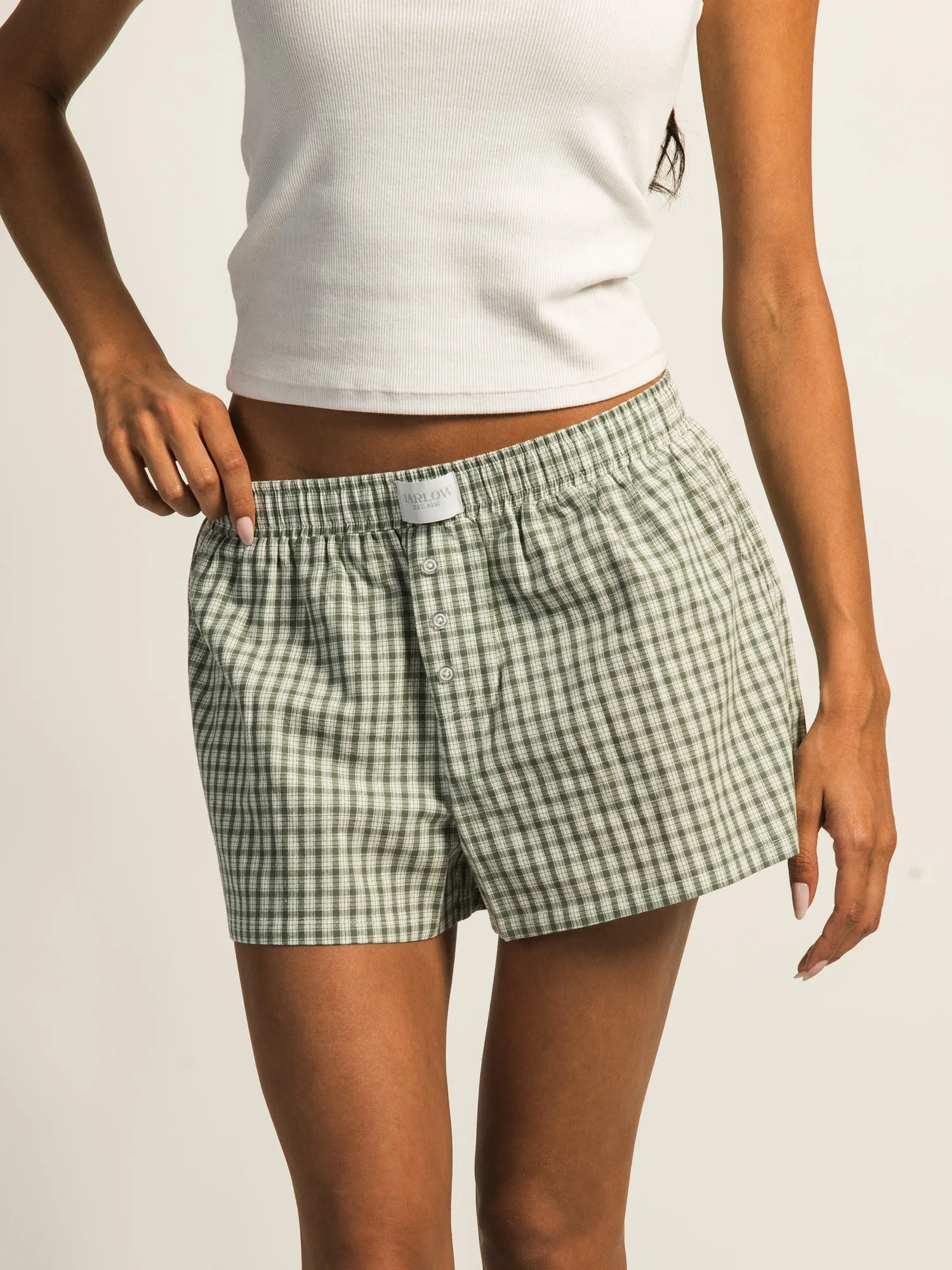 HARLOW TAYLOR BOXER SHORT - GREEN sold by Harlow
