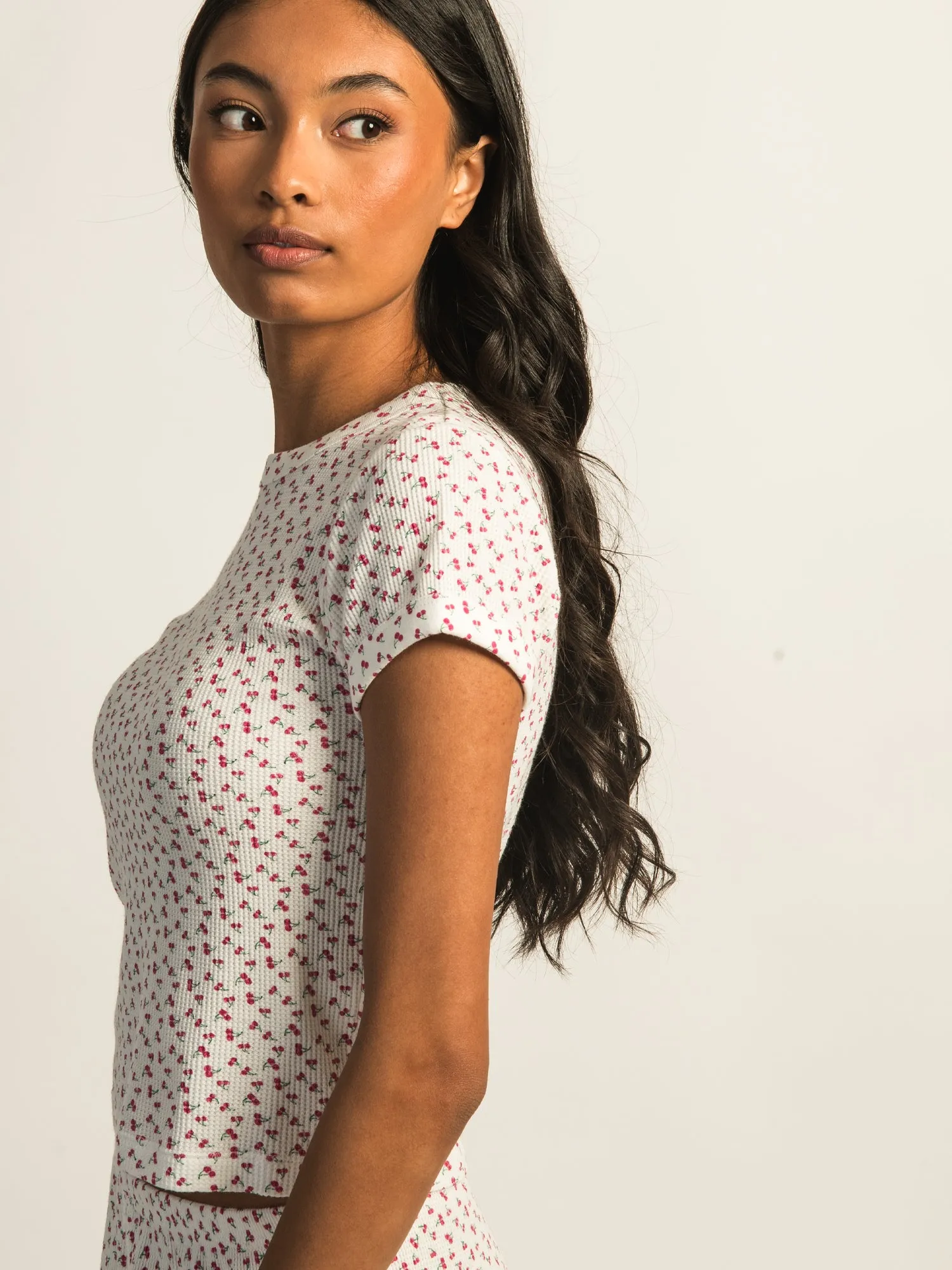 HARLOW ALLIE WAFFLE TEE - DITSY sold by Harlow product image thumbnail 4